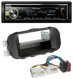 Автомагнитола Pioneer DAB, USB, MP3, AUX, CD для Kia Soul (PS, с 2014) черная