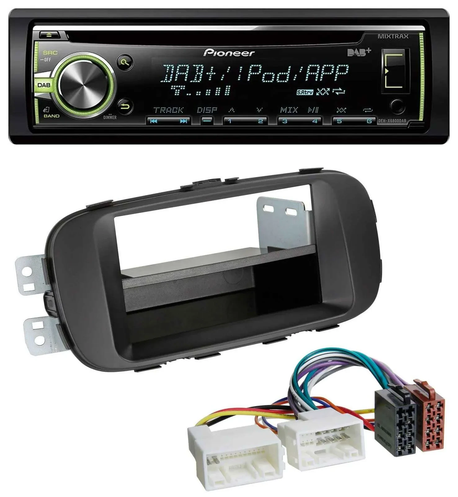 Автомагнитола Pioneer DAB, USB, MP3, AUX, CD для Kia Soul (PS, с 2014) черная