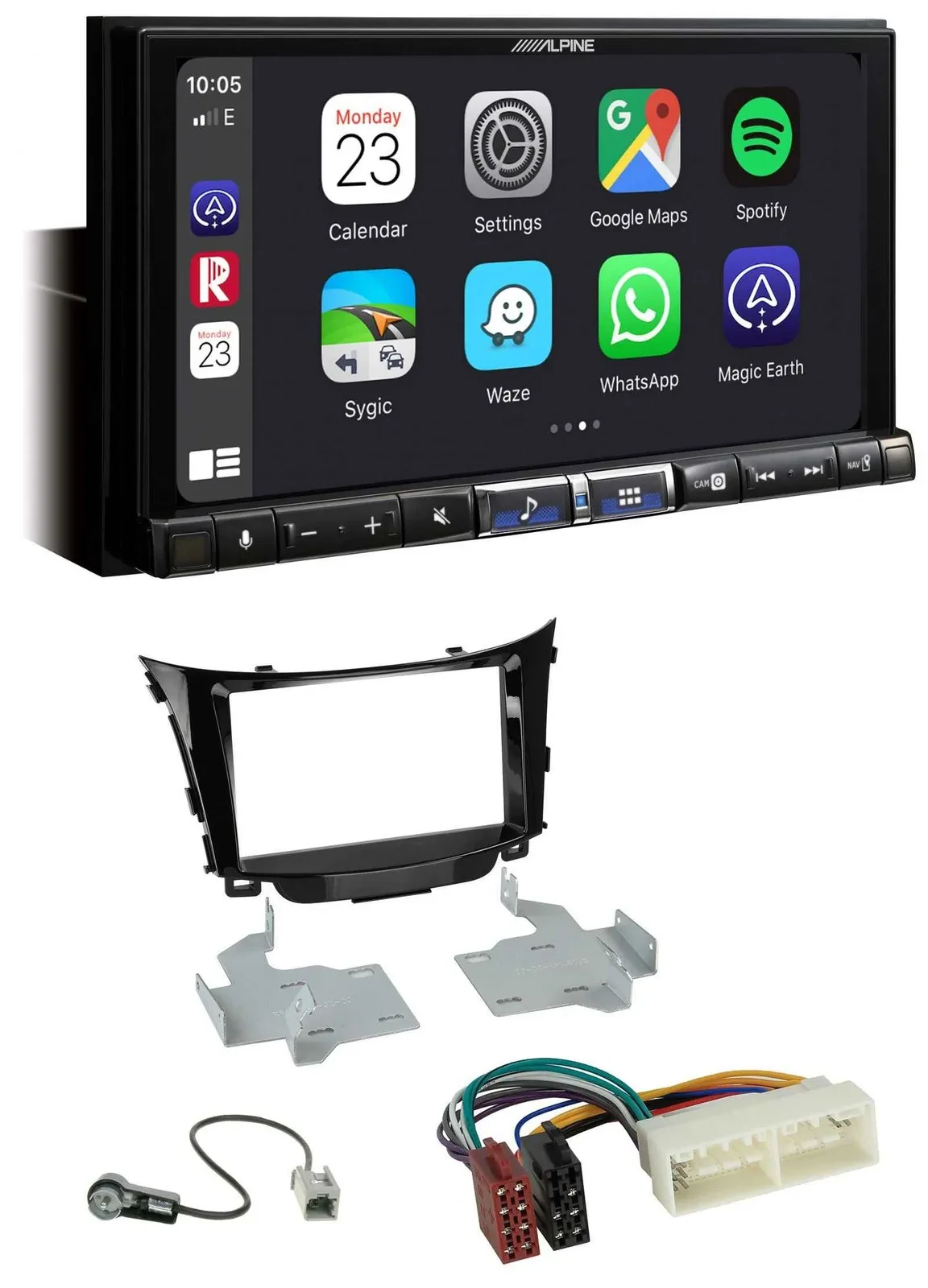 Alpine 2DIN DAB USB MP3 Bluetooth Autoradio für Hyundai I30 (ab 2017)