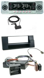Dietz Bluetooth USB MP3 DAB Autoradio für BMW X5 E53 5er E39 Ablagefach Quadlock