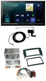 Pioneer 2DIN DAB USB MP3 Bluetooth Autoradio für Toyota Auris 07-12 schwarz