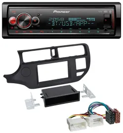 Pioneer Bluetooth USB MP3 DAB Autoradio für Kia Rio (UB 2011-2014) schwarz