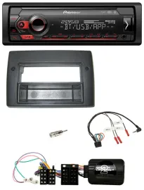 Pioneer Lenkrad USB DAB Bluetooth Autoradio für Fiat Stilo 2001-2007 Profi Ablag