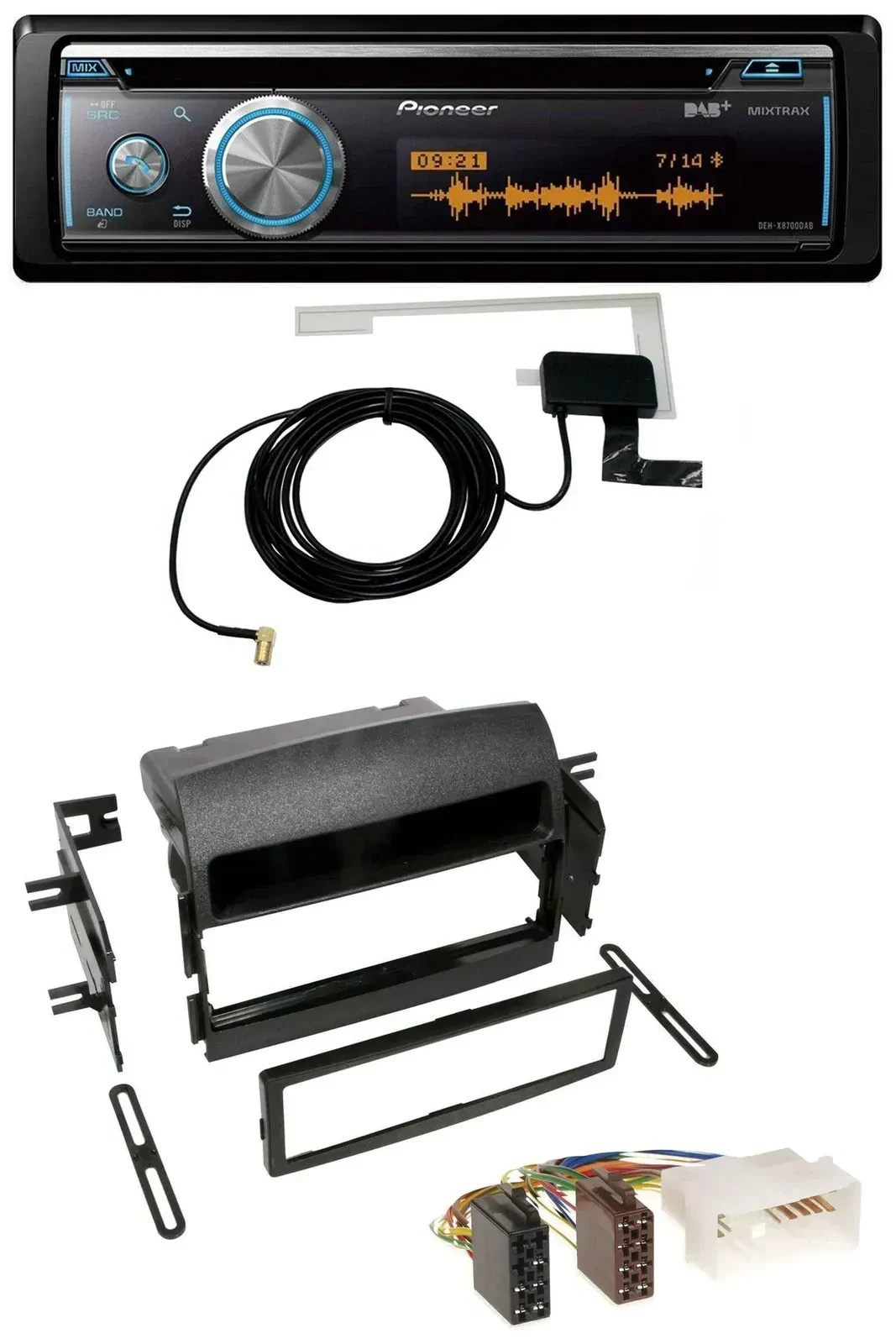 Pioneer Bluetooth DAB MP3 USB CD Autoradio für Hyundai Sonata (NF, 2005-2008)