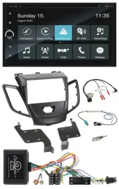 Blaupunkt 2DIN Lenkrad TMC Bluetooth USB DAB Navigation für Ford Fiesta 10-13 sc