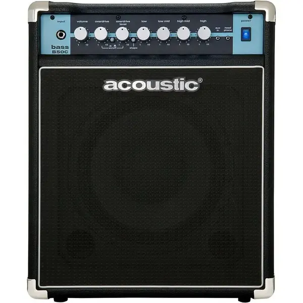 Комбоусилитель для бас-гитары Acoustic B50C 1X10 50W Bass Combo with Tilt-Back Cab Black