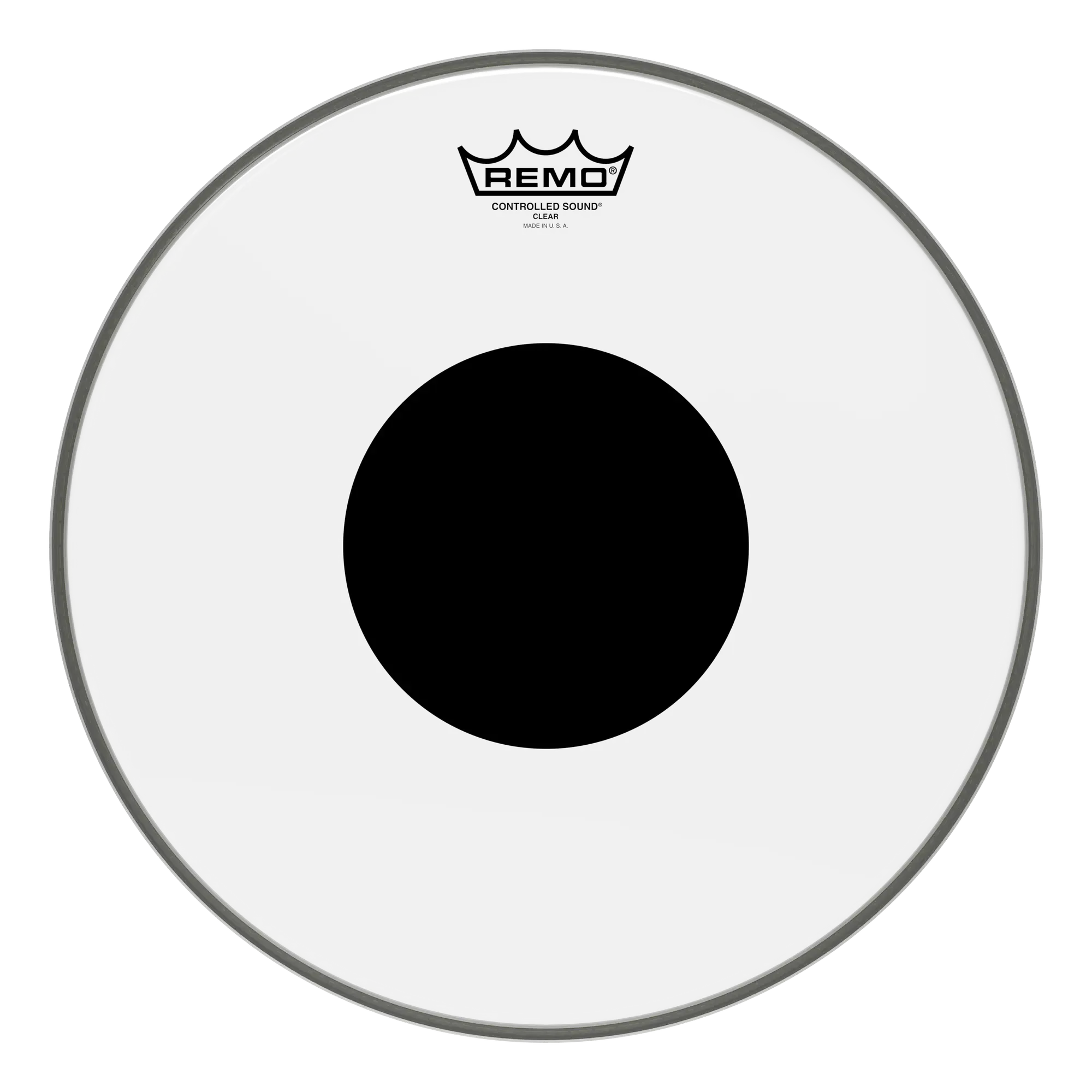 Пластик для барабана Remo 14" Controlled Sound Clear Black Dot