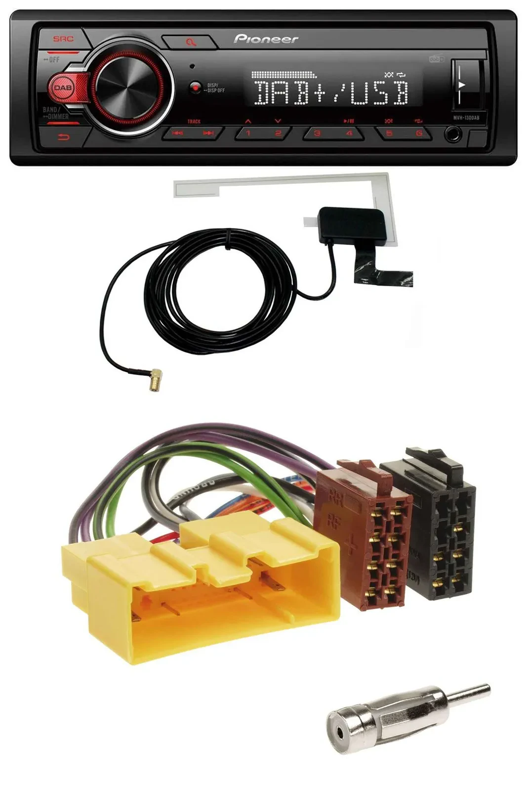 Pioneer 1DIN MP3 DAB USB AUX Autoradio für Mazda MX-5 (2000-2005)
