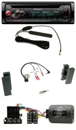 Автомагнитола Pioneer DAB, Bluetooth, USB, CD, совместимая с кнопками на руле для Seat Leon 2002–2006 и Toledo