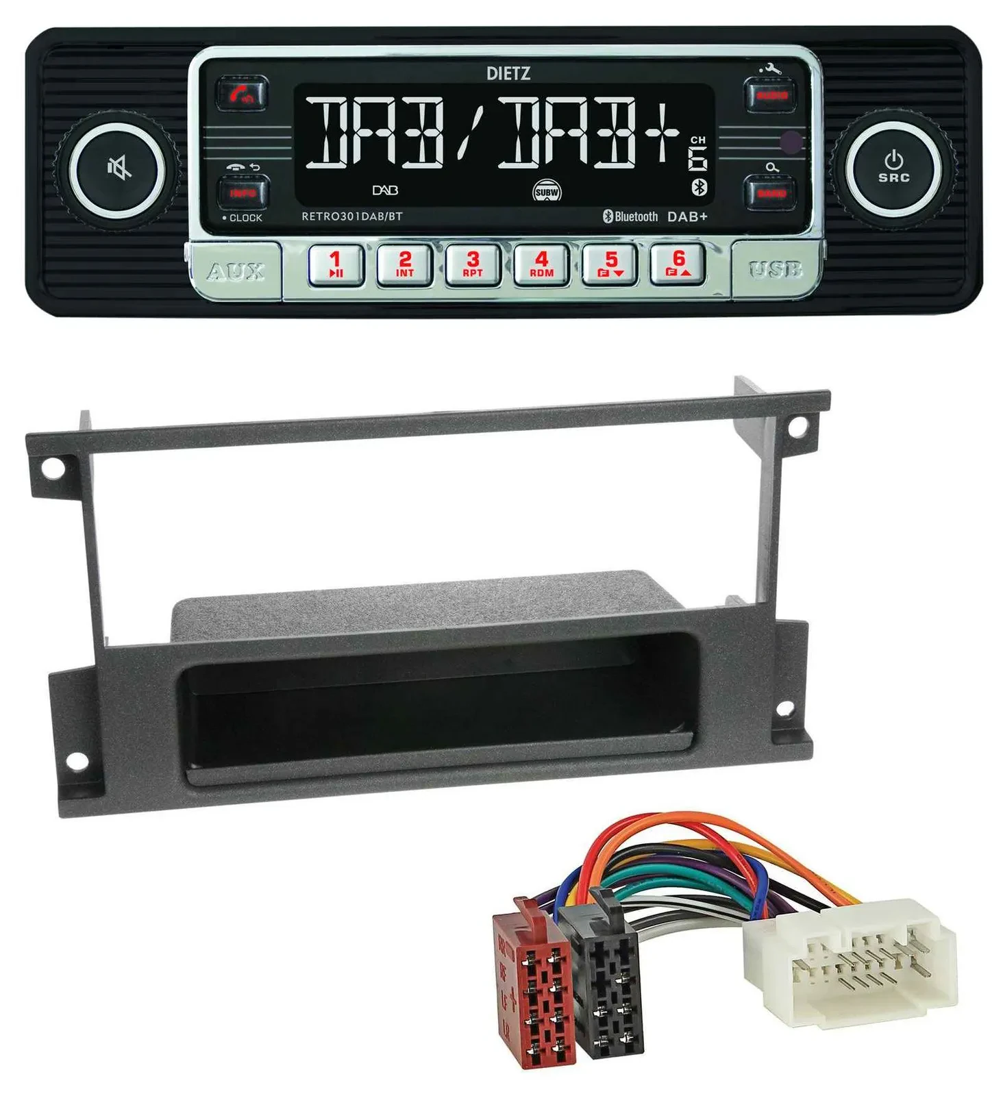 Dietz USB DAB MP3 Bluetooth Autoradio für Suzuki Liana, Ignis (2000-2003)