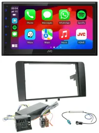 JVC Bluetooth 2DIN MP3 DAB USB Autoradio für Audi A3 8P 06-12 Bose Aktivsystem Q