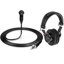 Микрофон для радиосистемы H&A HA-OM-L Black с наушниками