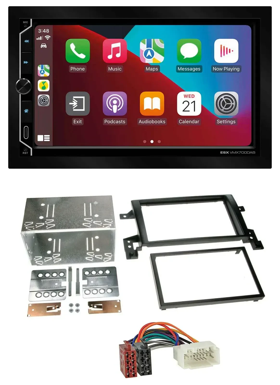 ESX 2DIN DAB USB MP3 Bluetooth Autoradio für Suzuki Grand Vitara ab 2005