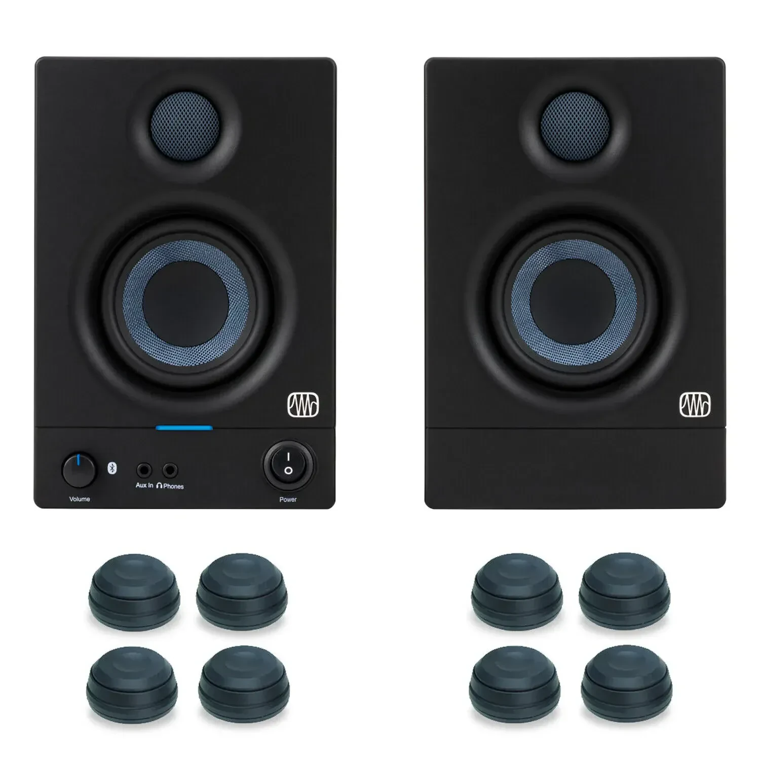 Активный студийный монитор PreSonus Eris 3.5BT 2nd Gen Black с подставками (пара)
