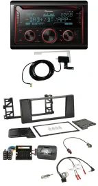 Pioneer 2DIN Lenkrad DAB USB CD Bluetooth Autoradio für BMW 5er E39 01-03 Quadlo