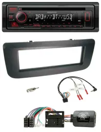 Kenwood Lenkrad CD USB Bluetooth DAB Autoradio für Skoda Fabia 07-14 Praktik Roo