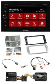 Автомагнитола Blaupunkt 2DIN Bluetooth USB DAB навигация (TMC) с управлением на руле для Ford Mondeo/S-Max (2007)