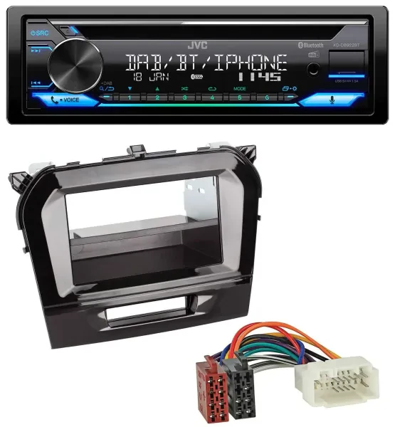 JVC Bluetooth MP3 USB DAB CD Autoradio für Suzuki Vitara (ab 2015)