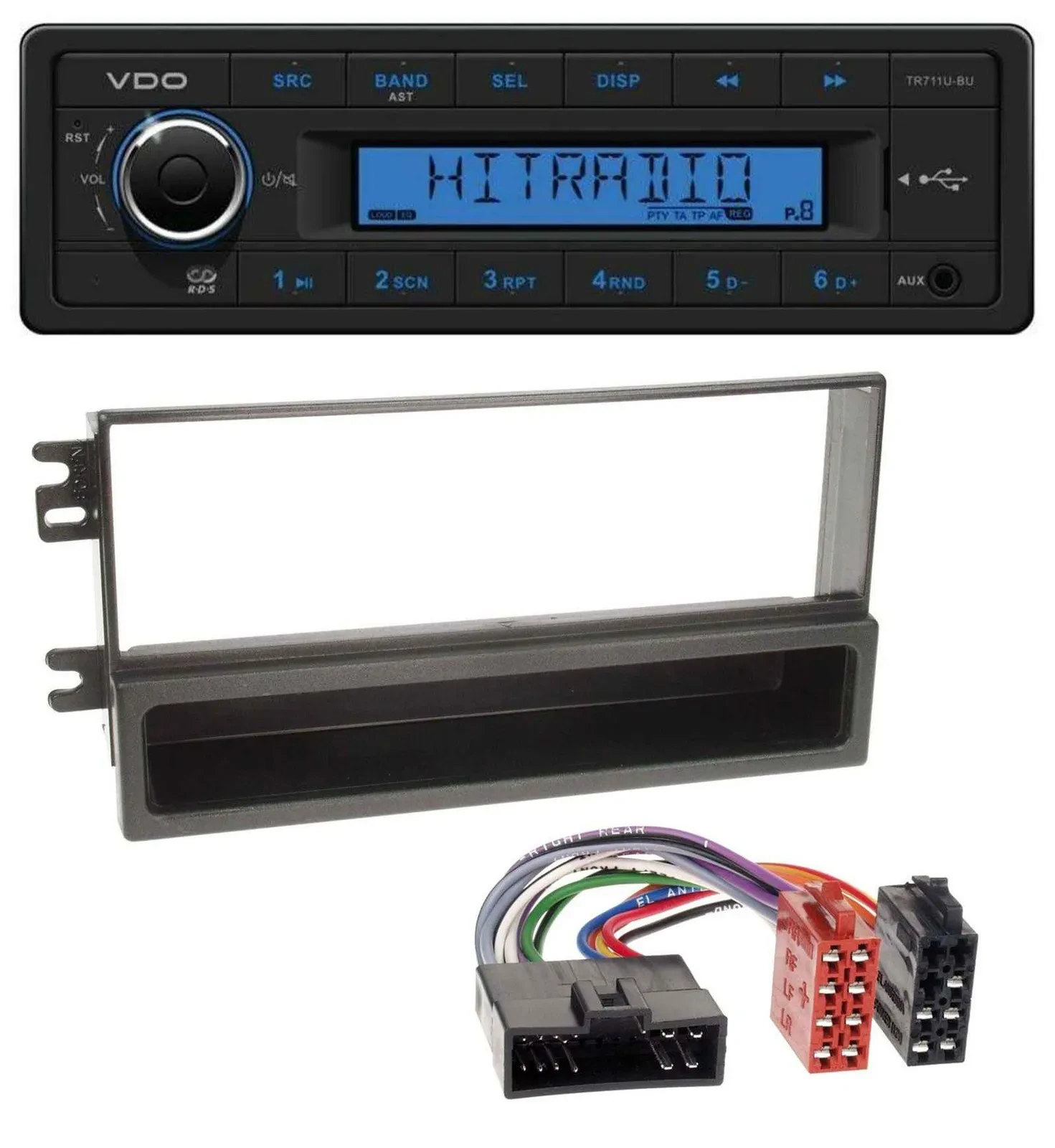 VDO AUX 1DIN MP3 USB Autoradio für Kia Sportage I (2000-2005)