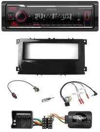Автомагнитола для Ford Mondeo 2007–2014 и S-Max Kenwood Bluetooth, USB, DAB, поддержка кнопок на руле