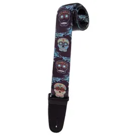 Henry Heller HSUB2-38 Sugar Skulls Custom Artwork Sublimation Guitar Strap