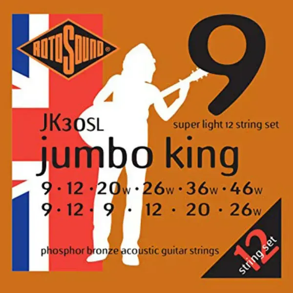 Струны для акустической гитары RotoSound JK30SL Jumbo King Phosphor Bronze 9-46