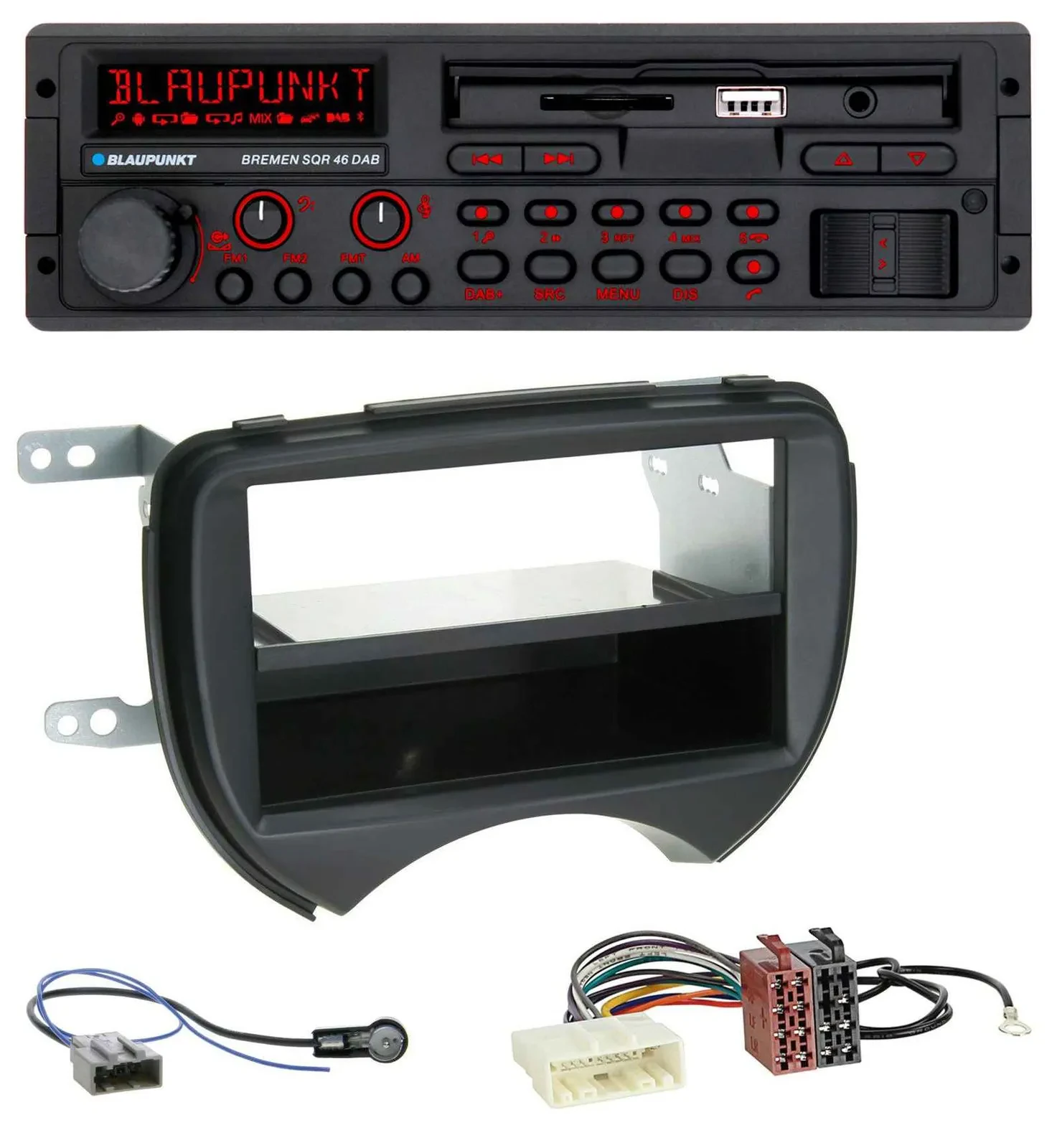 Blaupunkt SD MP3 USB Bluetooth DAB Autoradio für Nissan Micra K13 10-13 schwarz