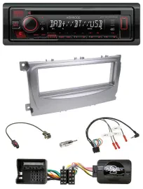 Kenwood Lenkrad CD USB Bluetooth DAB Autoradio für Ford Galaxy C-Max ab 2007 Foc