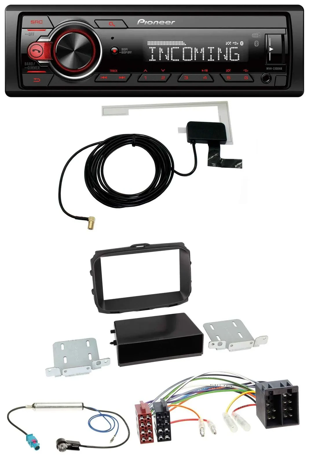 Pioneer USB MP3 DAB Bluetooth Autoradio für Alfa Romeo Giulietta 2013-2021 ISO