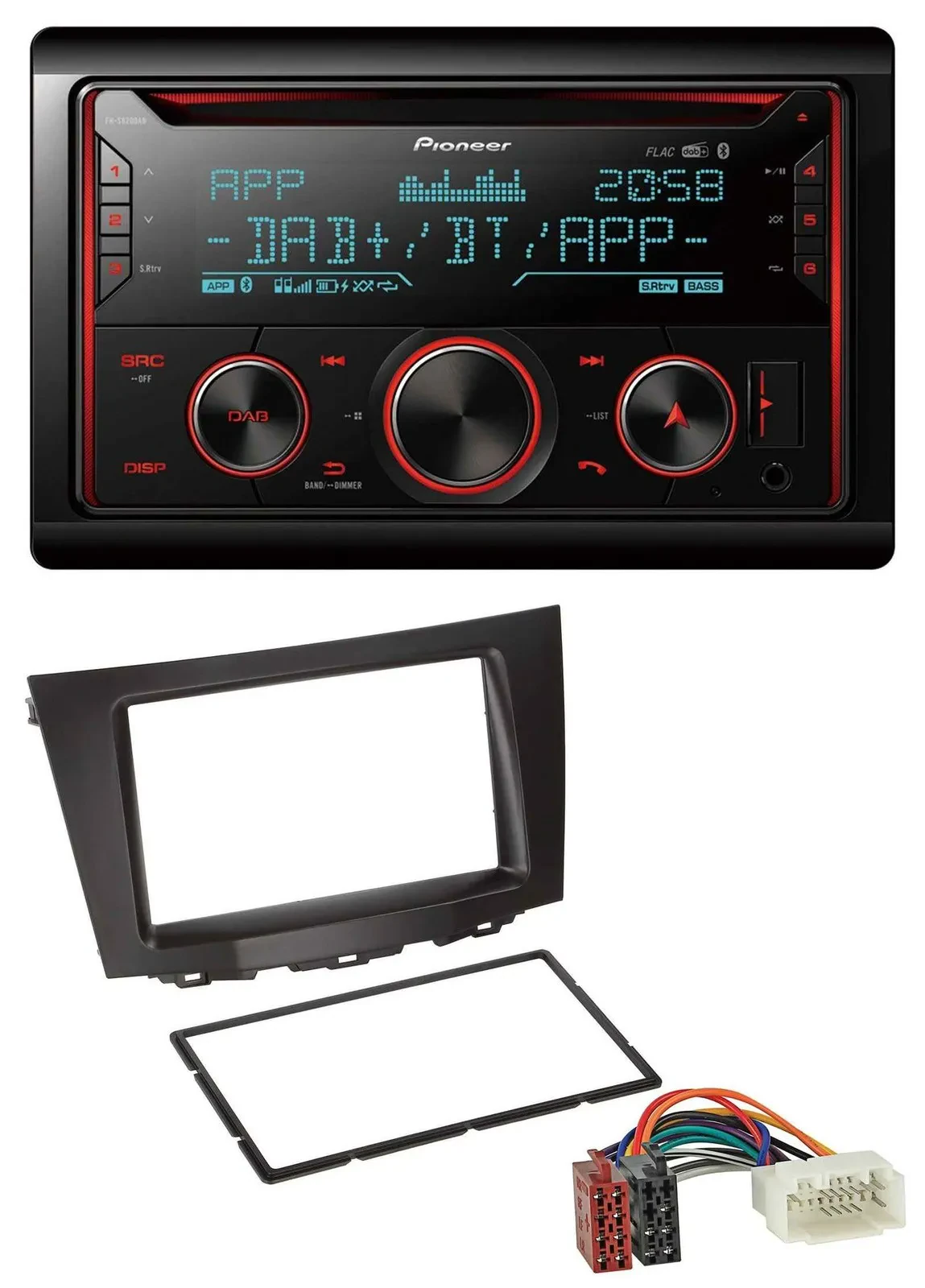 Автомагнитола Pioneer 2-DIN DAB Bluetooth USB CD для Suzuki Kizashi (с 2009)