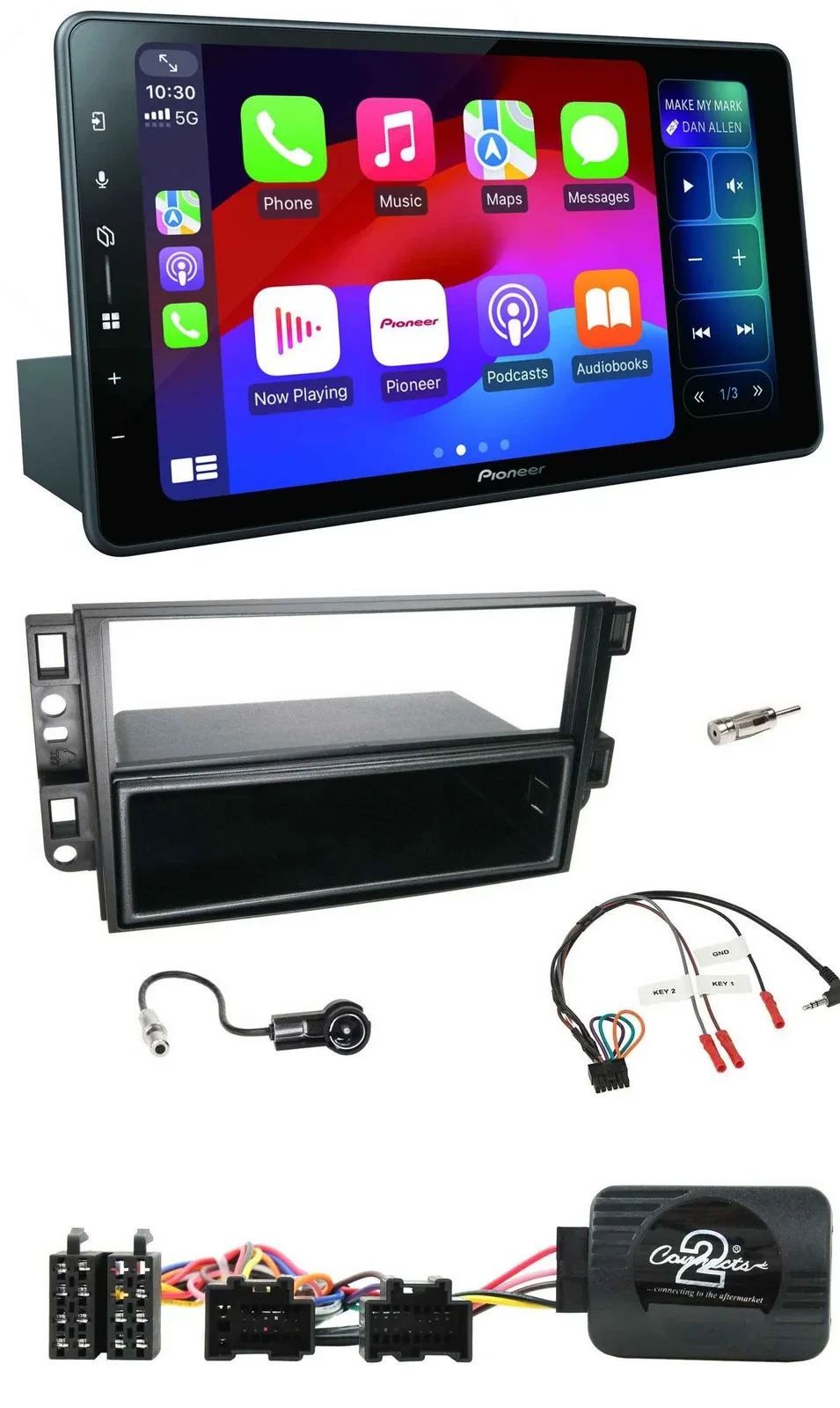 Pioneer Bluetooth DAB Lenkrad USB Autoradio für Chevrolet Aveo Captiva 2006-2011