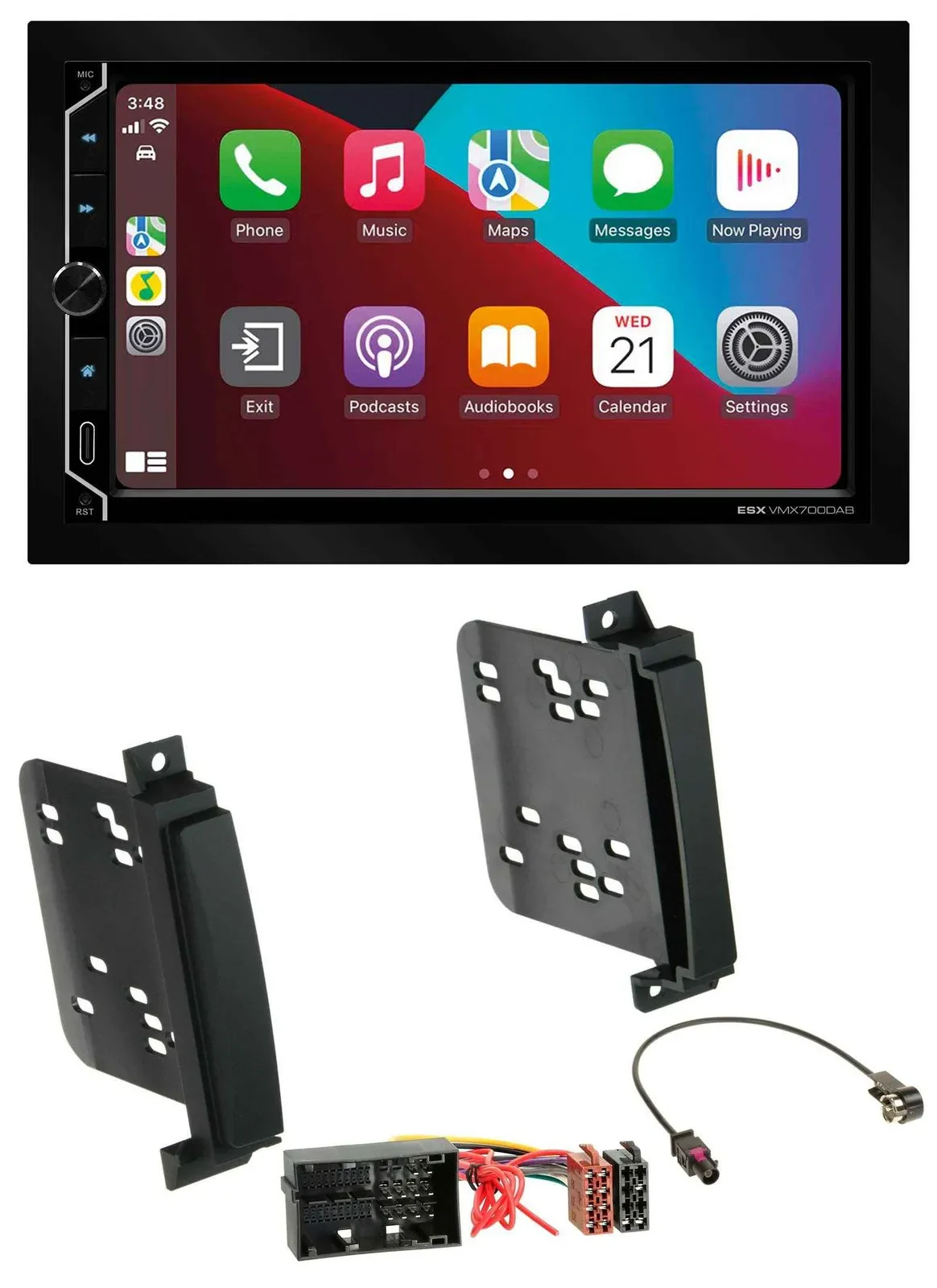 ESX 2DIN DAB USB MP3 Bluetooth Autoradio für Jeep Grand Cherokee Dodge Durango a