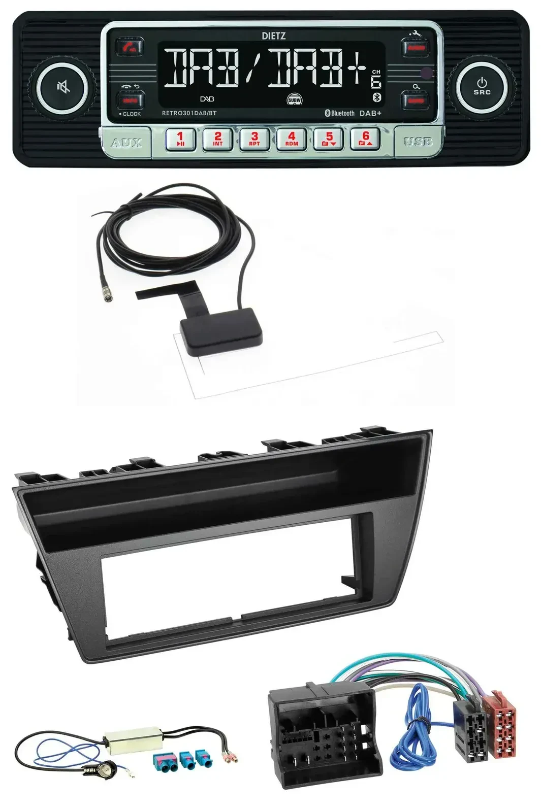 Автомагнитола для Skoda Fabia III (2014–2020) Dietz DAB, Bluetooth, USB, MP3