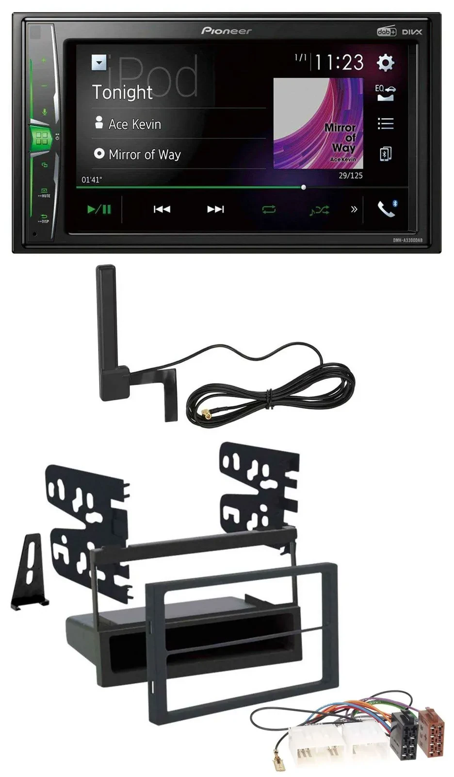 Автомагнитола для Mazda 626/MPV/MX-5 Pioneer 2DIN, Bluetooth, DAB, AUX, MP3