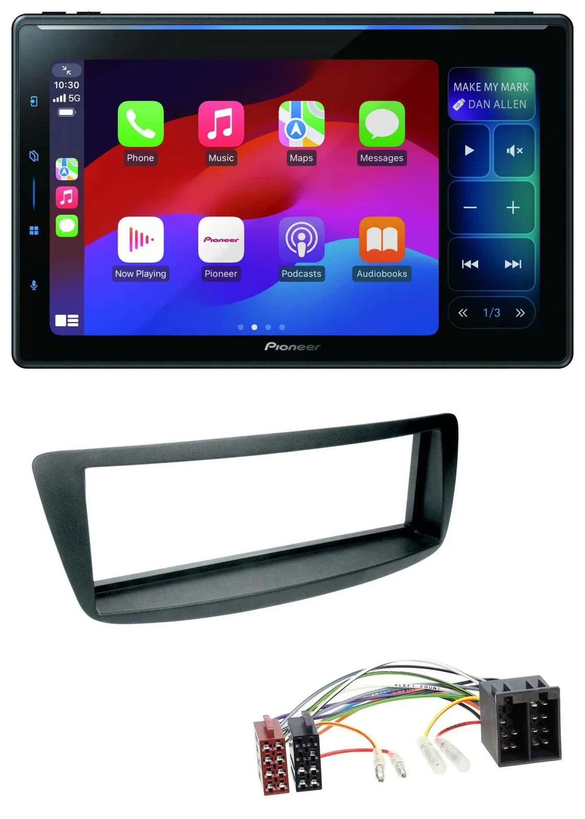 Pioneer Bluetooth DAB MP3 USB Autoradio für Citroen C1 Peugeot 107 (05-14)