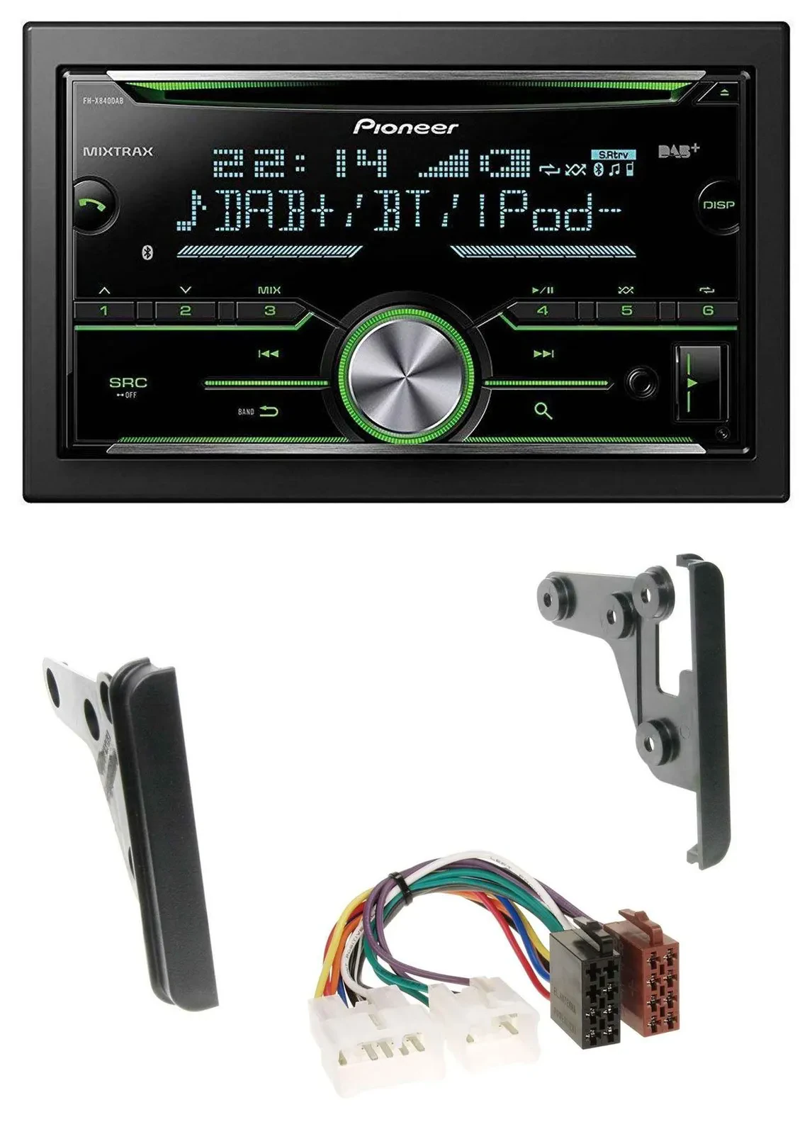 Автомагнитола Pioneer 2DIN Bluetooth MP3 DAB USB CD для Toyota 4Runner (2003–2009), Echo (2000)