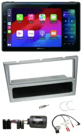 Pioneer Bluetooth DAB Lenkrad USB Autoradio für Opel Corsa C 2000-2004 silber