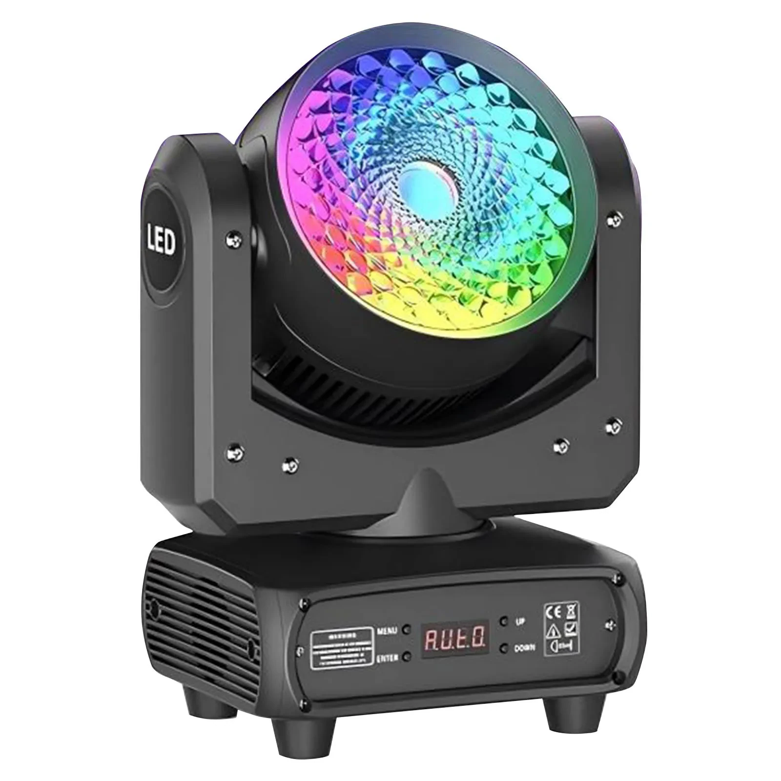 SKY-WASH 150W RGBW LED DMX Moving Head Yoke Motion Wash Light Fixture