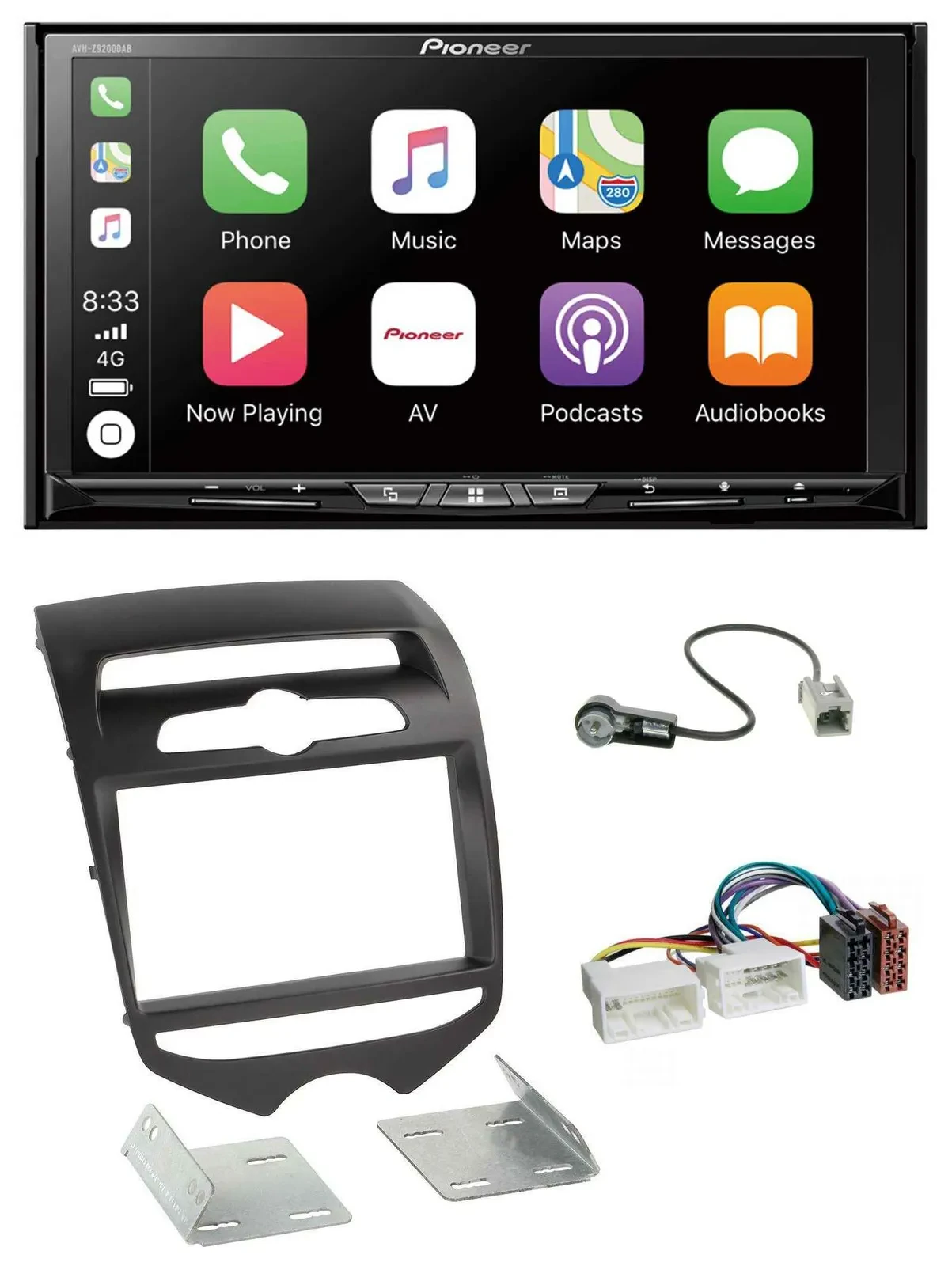 Pioneer 2DIN MP3 USB DAB DVD Bluetooth Autoradio für Hyundai ix20 ab 2010 man. K