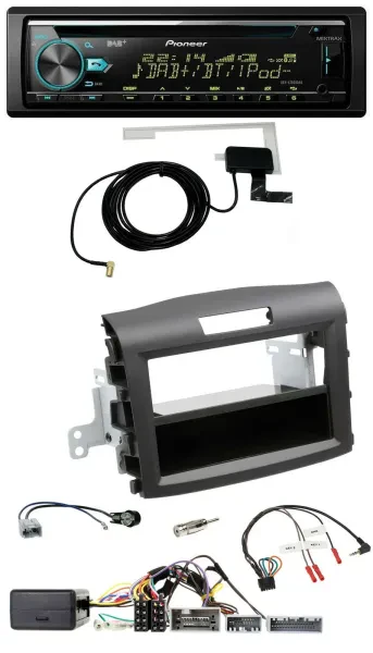Pioneer MP3 Lenkrad CD USB DAB Autoradio für Honda CR-V ab 2013 schwarz