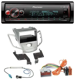 Pioneer Bluetooth USB MP3 DAB Autoradio für Ford Fiesta 08-10 JA8 ohne Display s