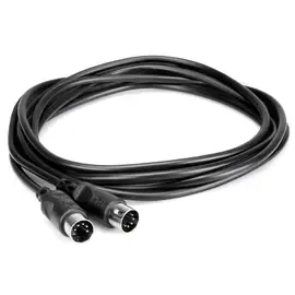 Коммутационный кабель Hosa Technology Hosa 5' MIDI to MIDI (STD) Cable, Black #MID-305BK