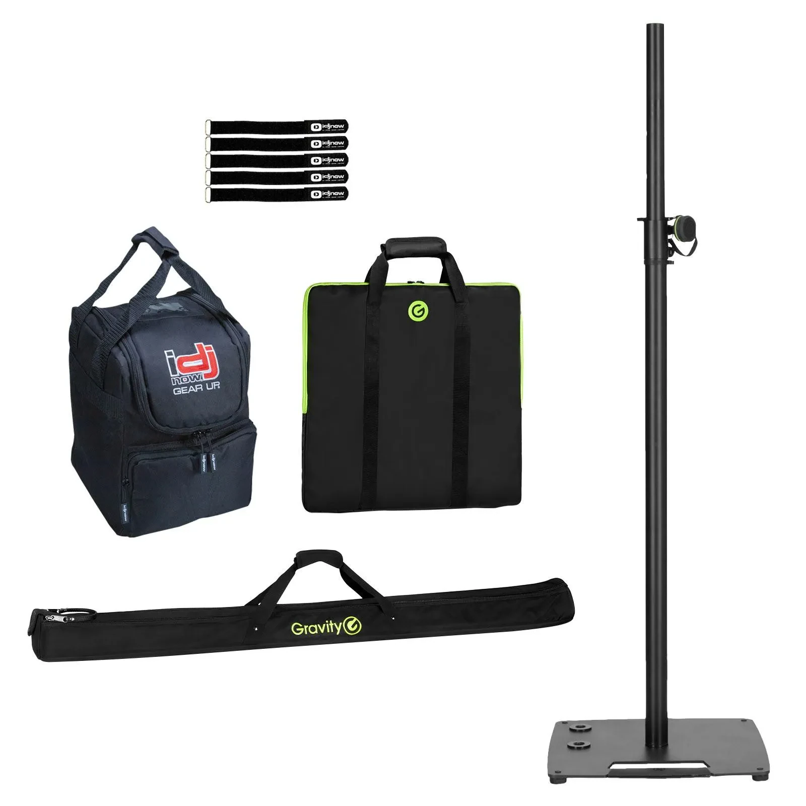 Стойка для акустических систем Gravity LS 431 C B 35 мм M20 черная (набор) с сумками