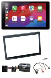 Автомагнитола Pioneer 2DIN DAB Bluetooth USB для Citroen C3/C2/Berlingo, черный