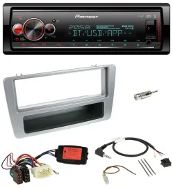 Автомагнитола Pioneer Bluetooth USB DAB для Honda Civic 2001–2003, серебристая