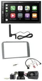 Автомагнитола Pioneer 2DIN Bluetooth USB DAB для Alfa Romeo 147/GT (2007–2010) с поддержкой управления на руле