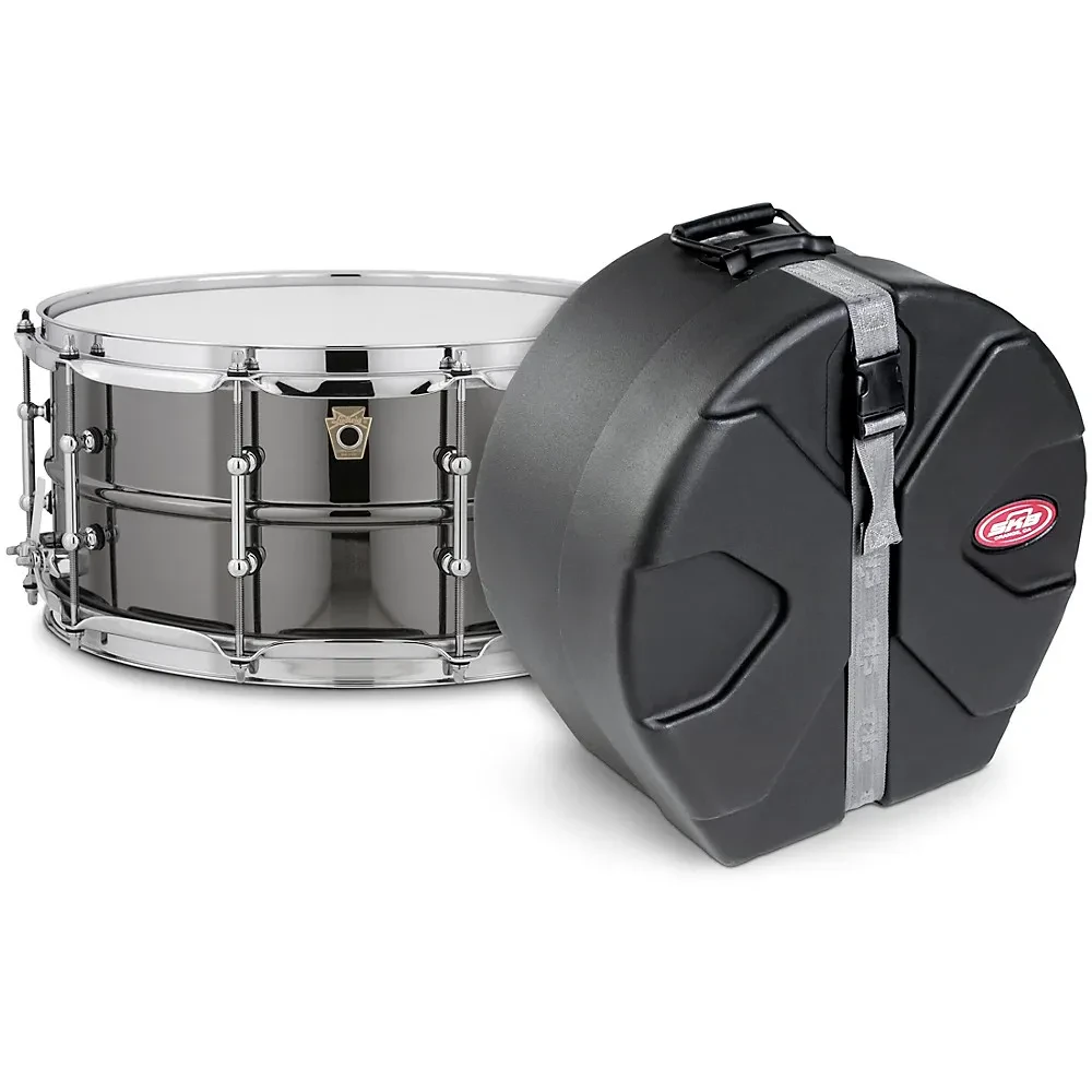Малый барабан Ludwig Black Beauty LB417T 14x6.5" с кейсом SKB Roto-X