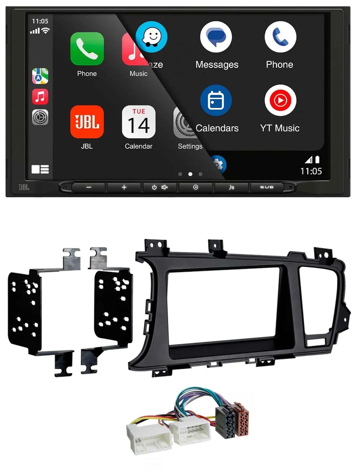 JBL USB 2DIN MP3 Bluetooth AUX Autoradio für Kia Optima (ab 2012)