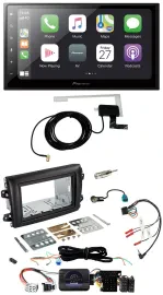 Pioneer USB Lenkrad 2DIN Bluetooth DAB Autoradio für Fiat Ducato Serie 8 ab 2021