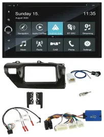 Blaupunkt 2DIN Lenkrad TMC Bluetooth USB DAB Navigation für Toyota Hilux 2015-20